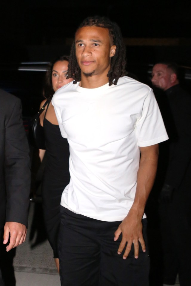 Nathan Ake wore a cool white t-shirt