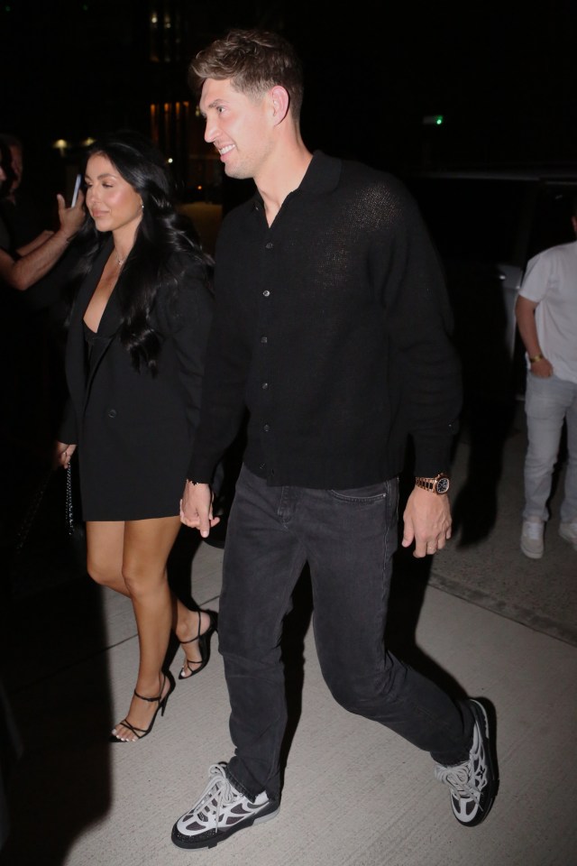 John Stones went wall-black for his outfit