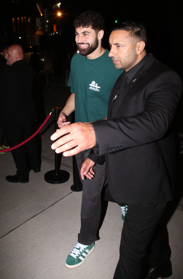 Croatian defender Josko Gvardiol was smiling as arrived