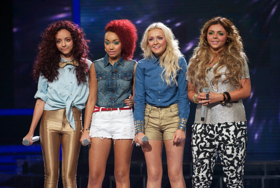 Photo of Little Mix on The X Factor.