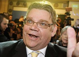 Chairman Timo Soini of the True Finns 