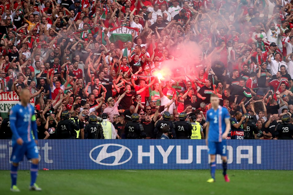 Hungary fans at Euro 2016