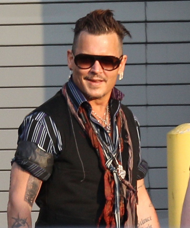 The actor seems in better spirits after the sad death of his mother in May 