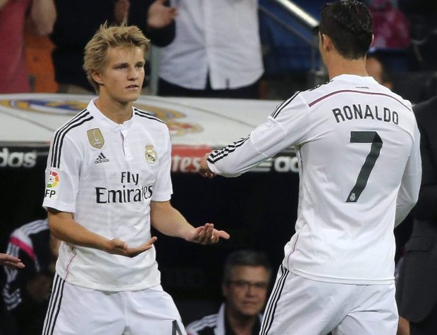 Odegaard has plenty of work to do to become a Real regular alongside Ronaldo and Co
