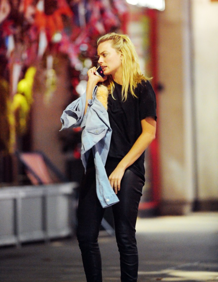 She looked unhappy as she marched down the street