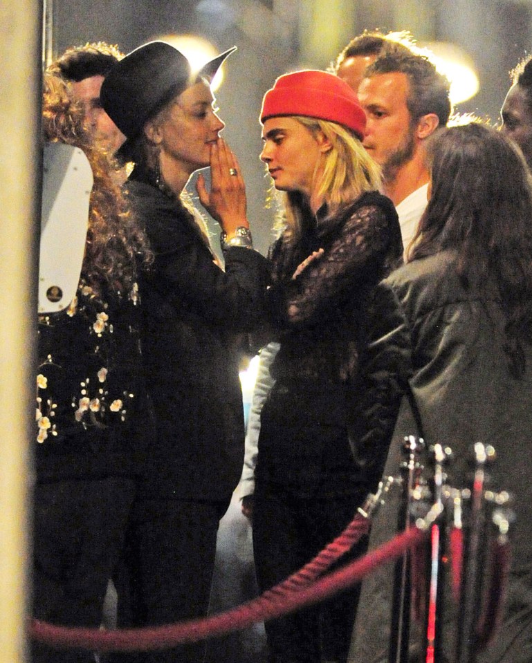 The girls did not look happy outside the venue