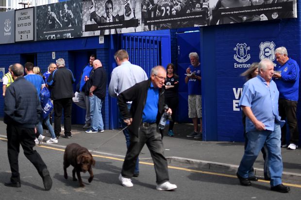 An Everton supporter died after being taken ill from their match against Stoke on Saturday
