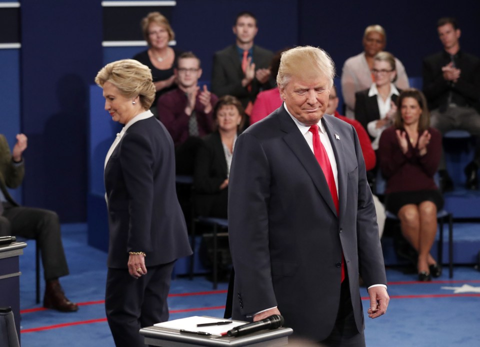 Mrs Clinton said the 2005 recording of Mr Trump, in which she talks about grabbing women 'by the p***y', represented 'exactly who he is'