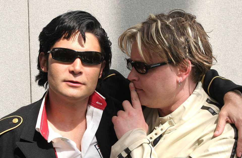 Feldman, left, said Haim, right, was raped when he was 11