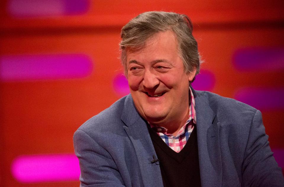 Stephen Fry is sure to be wonderfully eloquent chatting to Graham