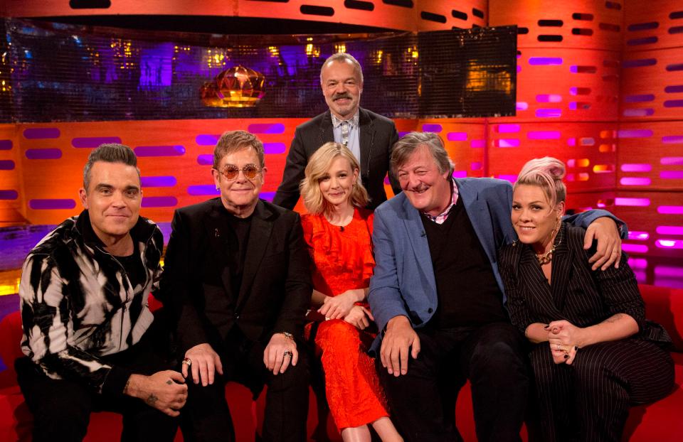 Graham Norton's sofa overflows with talent this evening