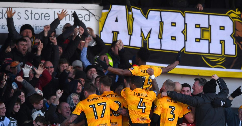 Newport Country will host Champions League side Tottenham in the fourth round