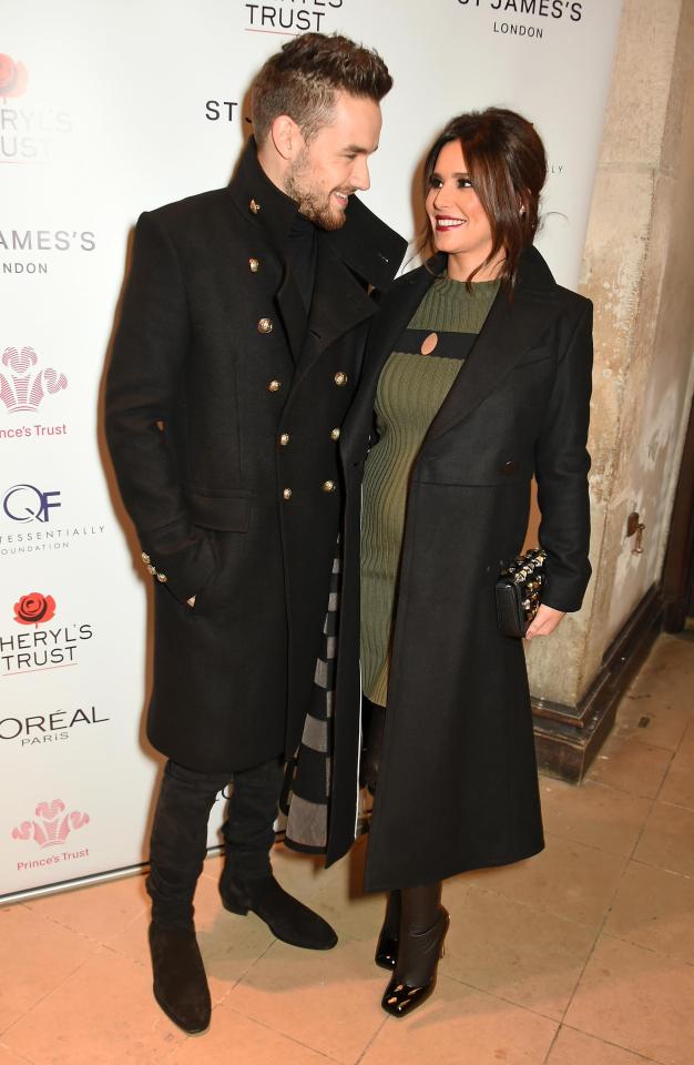 Liam Payne, pictured with Cheryl, as she's heavily pregnant with baby Bear