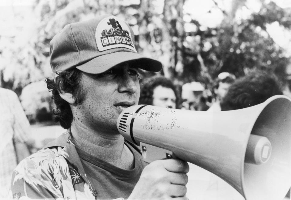  He was one of the youngest directors of all time - seen here making E.T