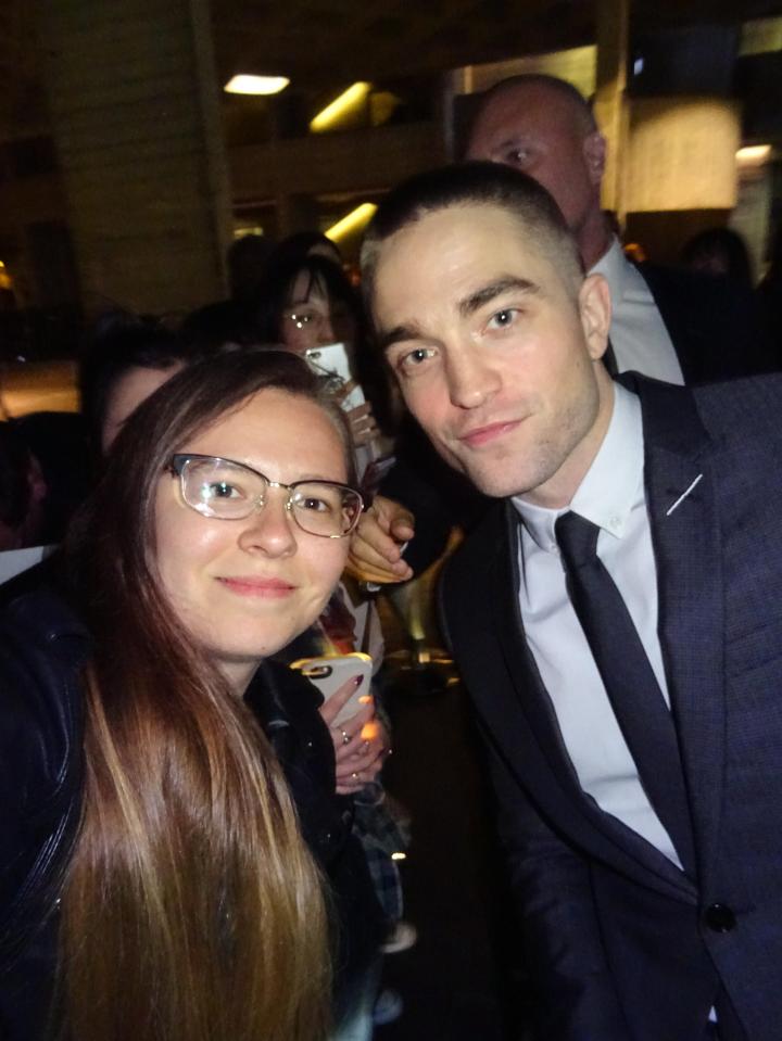 She says she gets a 'buzz' when meeting A-listers, seen here posing with Twilight star Robert Pattinson 