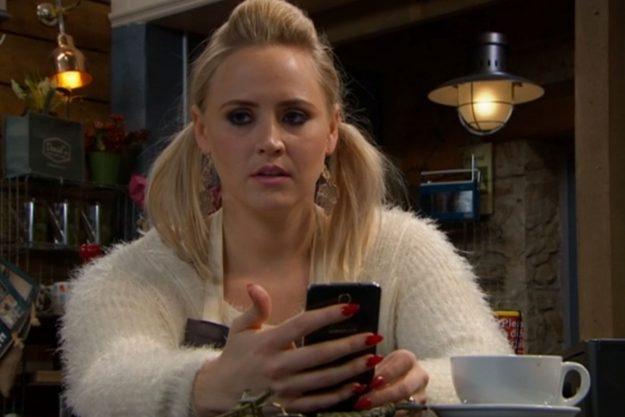  Amy landed the part of Emmerdale’s Tracy in 2014
