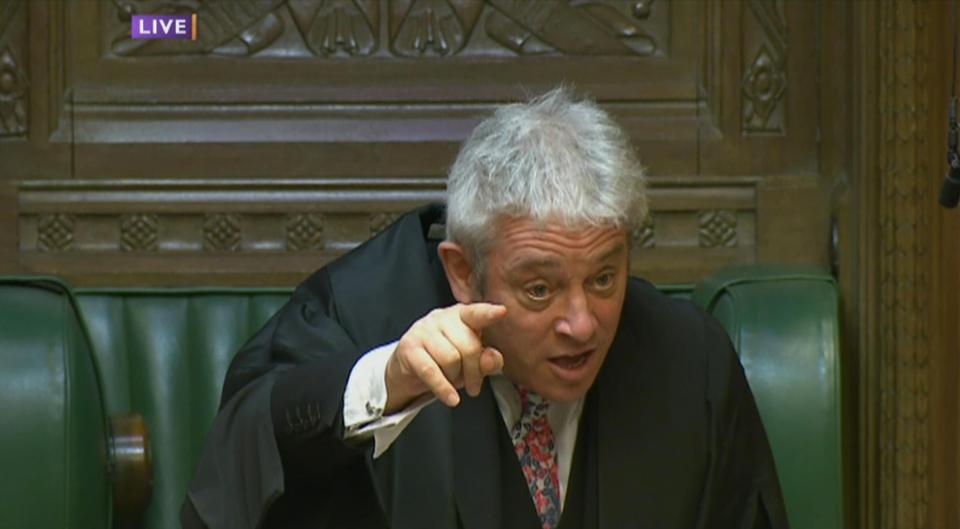  John Bercow ordered the SNP boss out