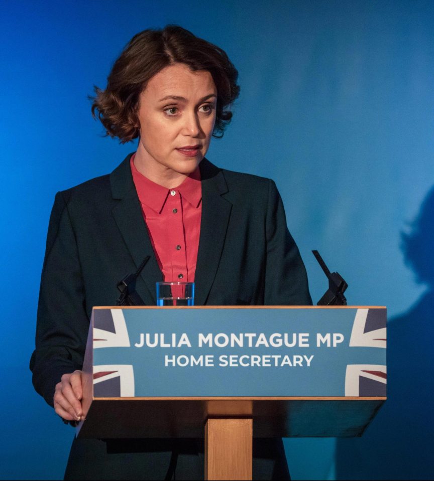  Keeley's character Julia Montague was killed off unexpectedly in a dramatic episode of the Bodyguard