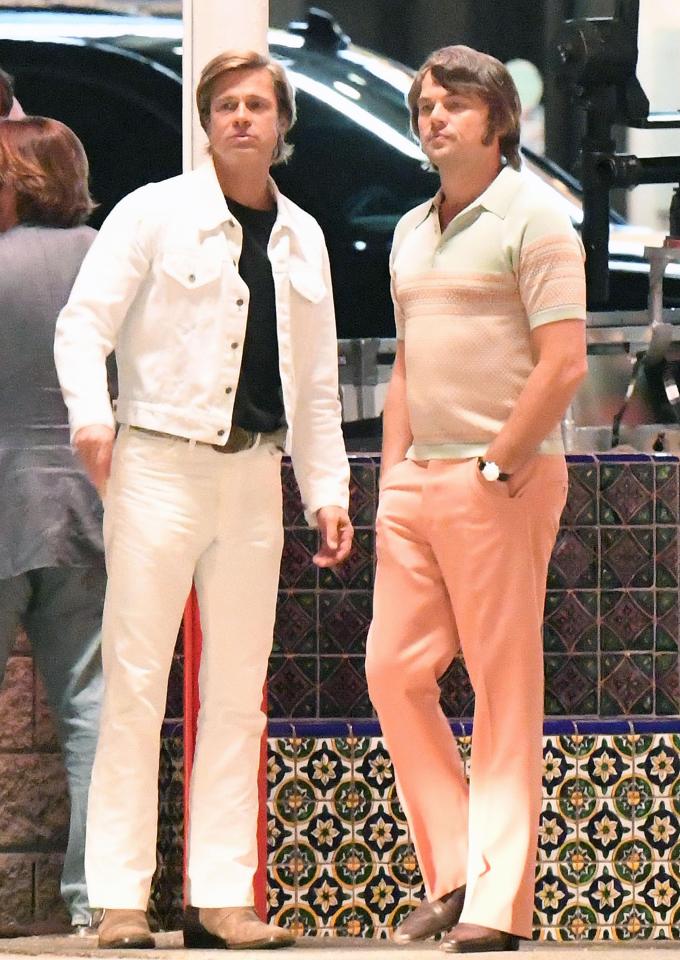 The duo were filming for the drama which will hit cinemas next year