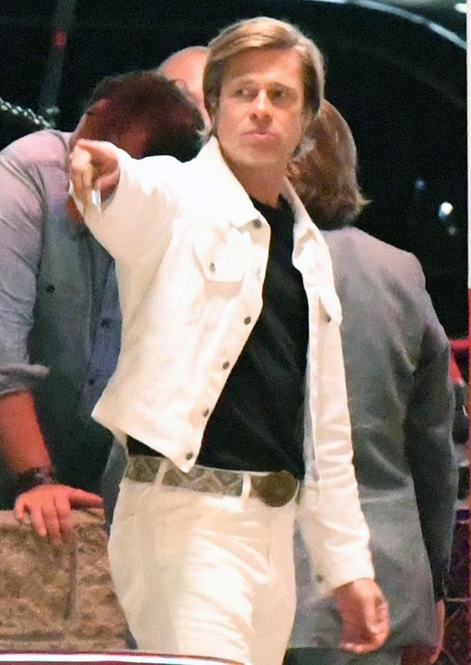  Brad was a sight for sore eyes in his white outfit