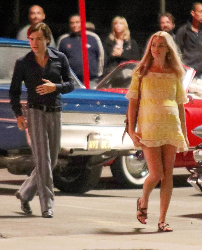 The star was seen shooting a seemingly tense scene with co-star Emile Hirsch (left)