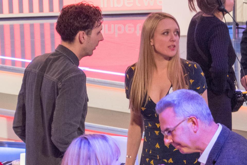  Emily Head, who played Simon's love interest Carly in the comedy, was also on set