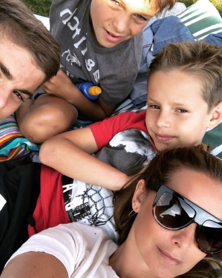  Louise with sons Beau and Charley