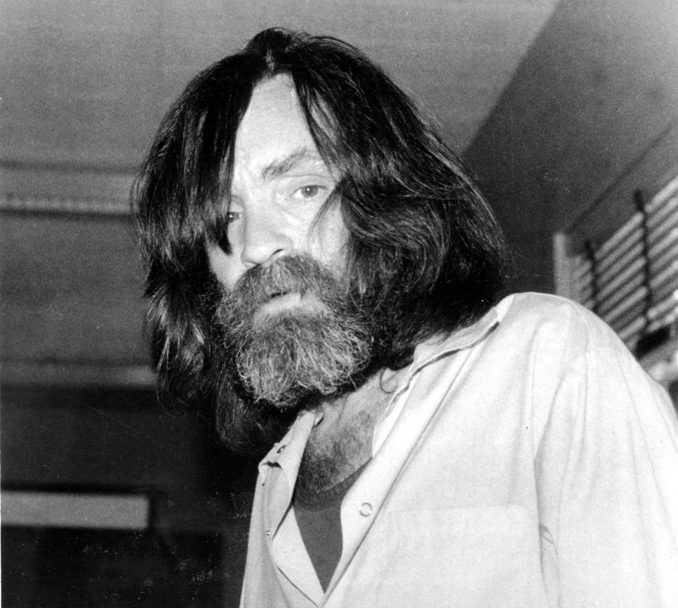 Charles Manson photographed during an interview in a medical facility in Vacaville, California