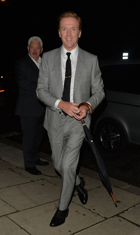  Damian Lewis, who plays Steve McQueen in the film, on the night