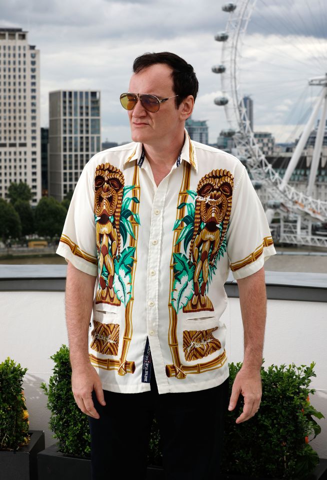  Quentin continued the 70s style with a patterned shirt and aviator glasses