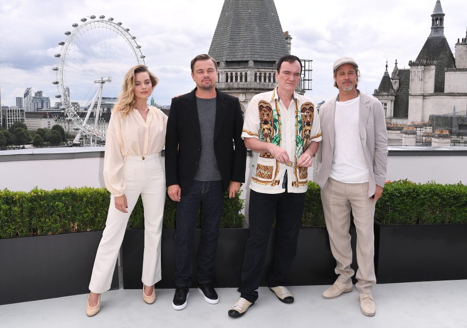  The cast and director were treated to impressive views over London earlier today as they posed for pictures on the terrace of London's Corinthia hotel
