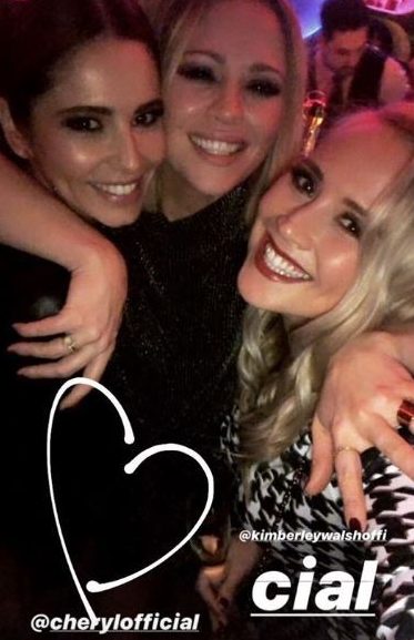  Cheryl posed for Instagram pics at the London restaurant