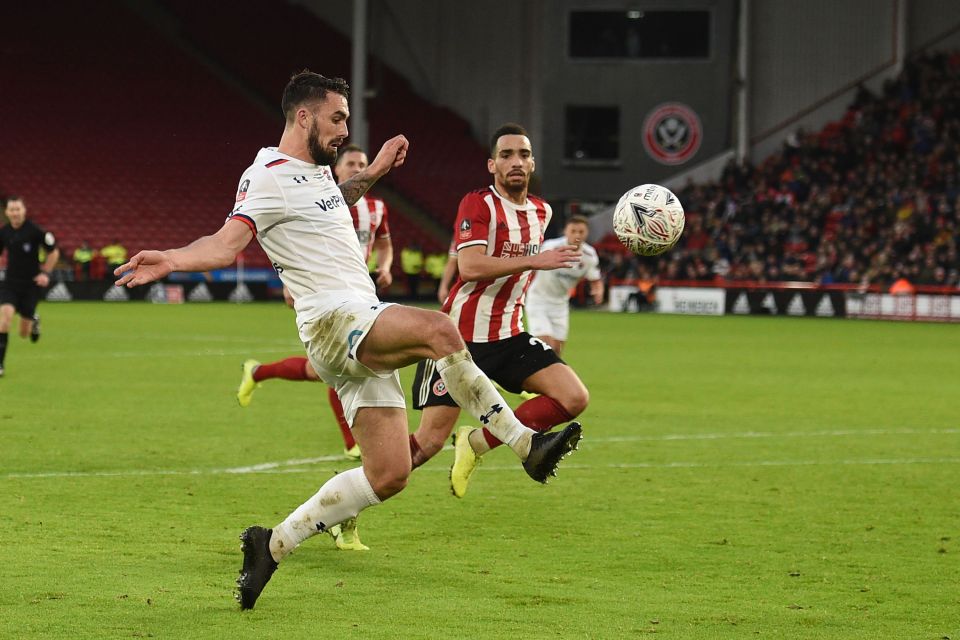  Jordan Williams' lob in the 78th minute gave hope of a stunning draw for Fylde