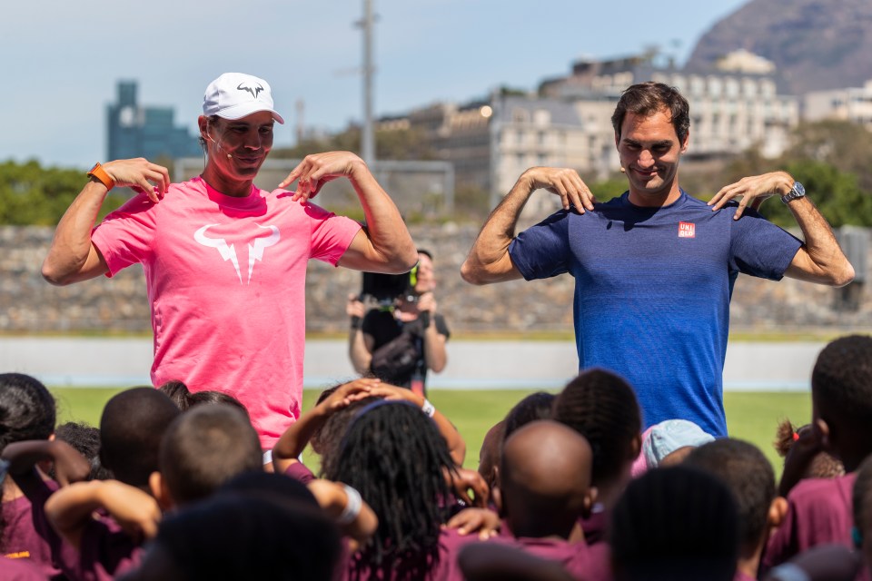 They headed to South Africa in February to play a charity match and took time to interact with a group of schoolchildren