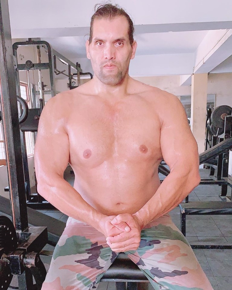  The Great Khali now regularly shares updates on his Instagram account of his workouts