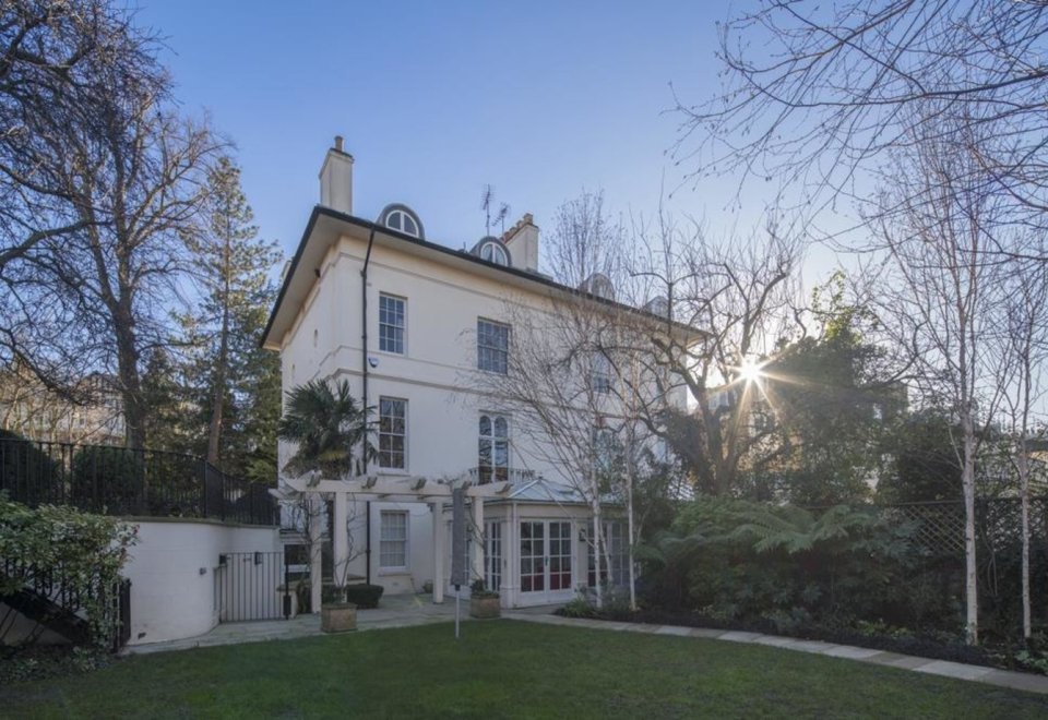 The house also boasts large windows and a big back garden