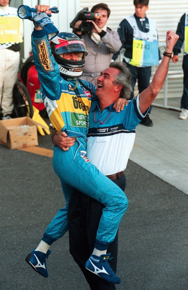 Briatore ran the Benetton F1 team when Schumacher won his first two championships