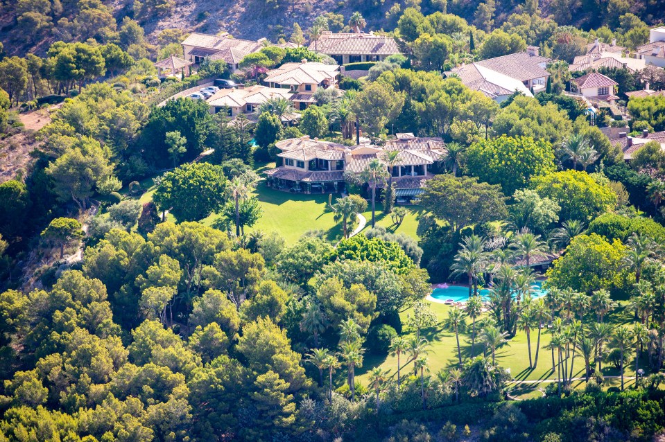 Corinna is said to have bought the £27m villa from Real Madrid president Florentino Perez