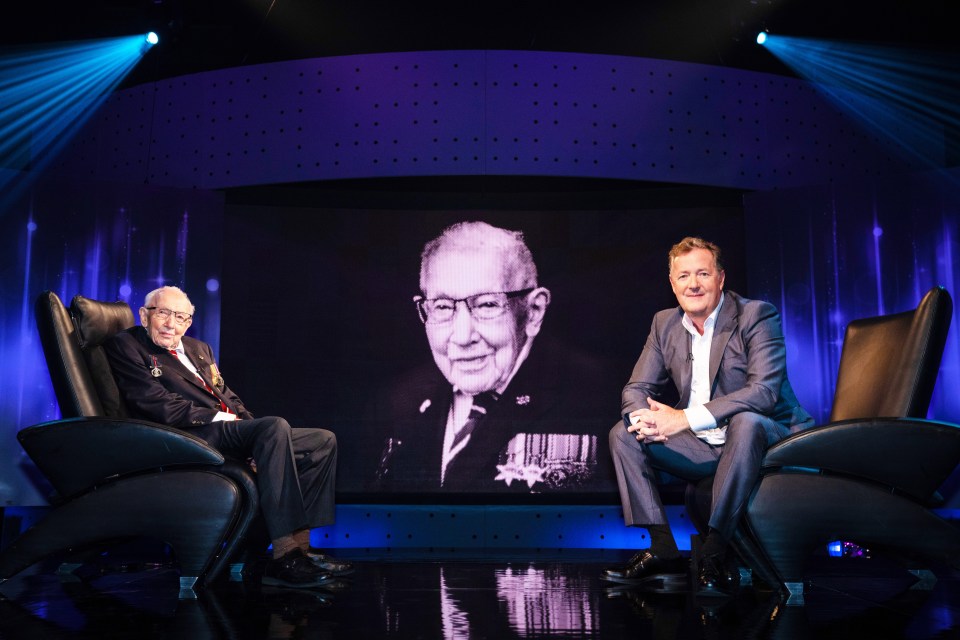 Piers Morgan has sent his best wishes to Captain Tom Moore