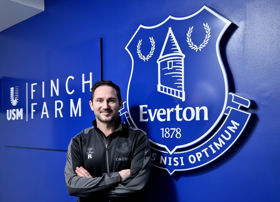  Frank Lampard is now back in management at Everton