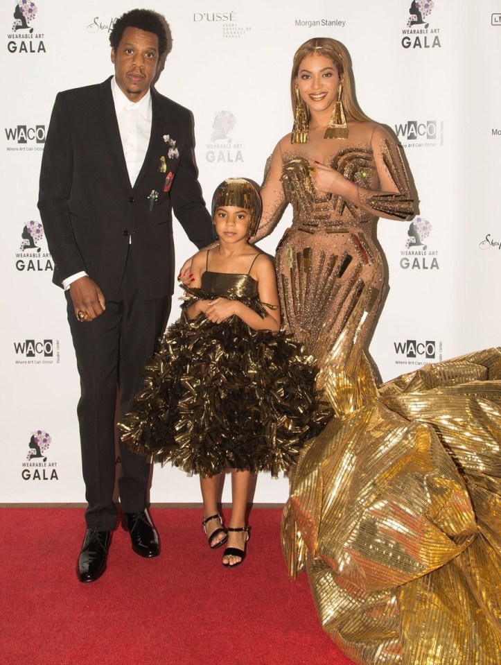 Blue, pictured at the 2018 Wearable Art Gala, has access to her own stylist and personal shopper