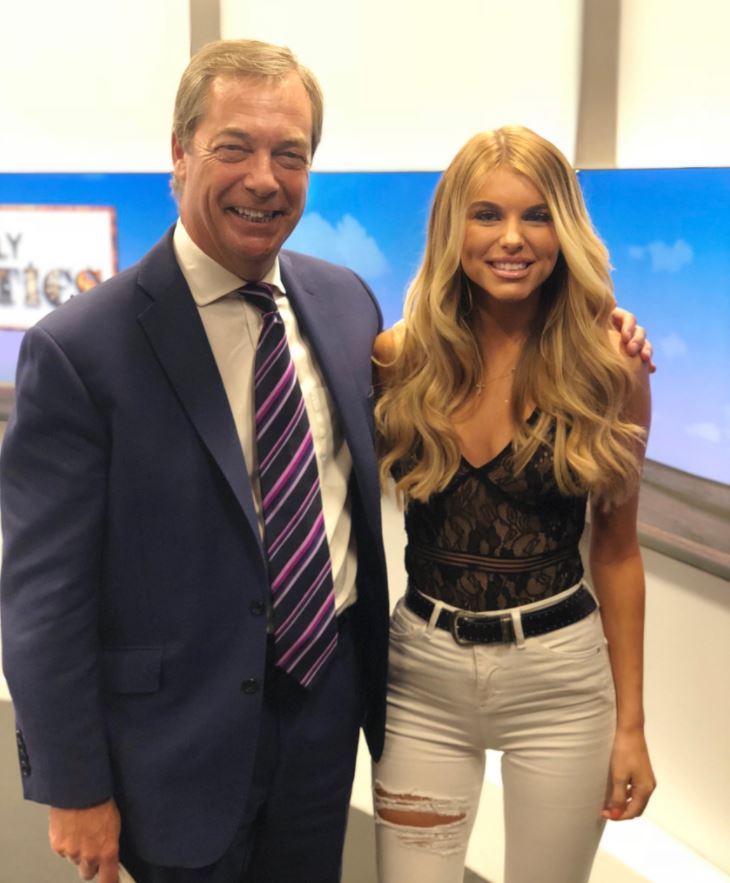 Hayley interviewed Brexit campaigner Nigel Farage on TV