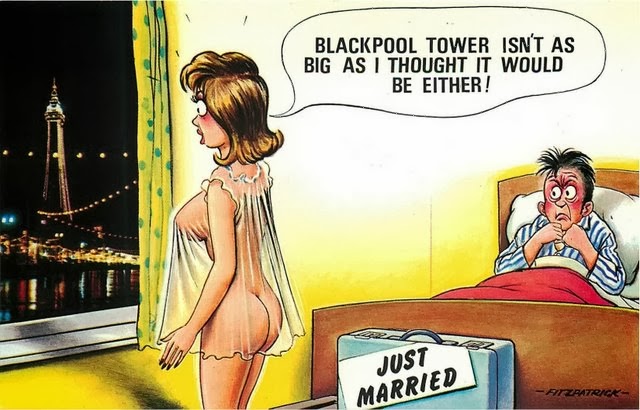 Postcards by illustrators Bamforth and Co were outlawed by local councils in the 1950s