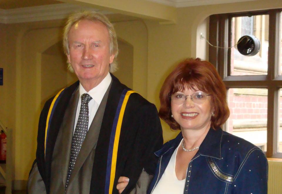 Alan pictured with his wife Christiane Bieberbach