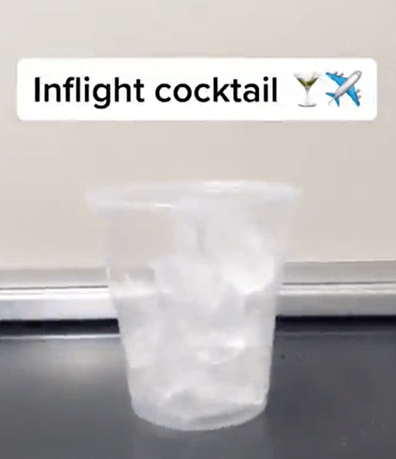 A flight attendant has revealed a clever way of ordering booze that isn't on the menu