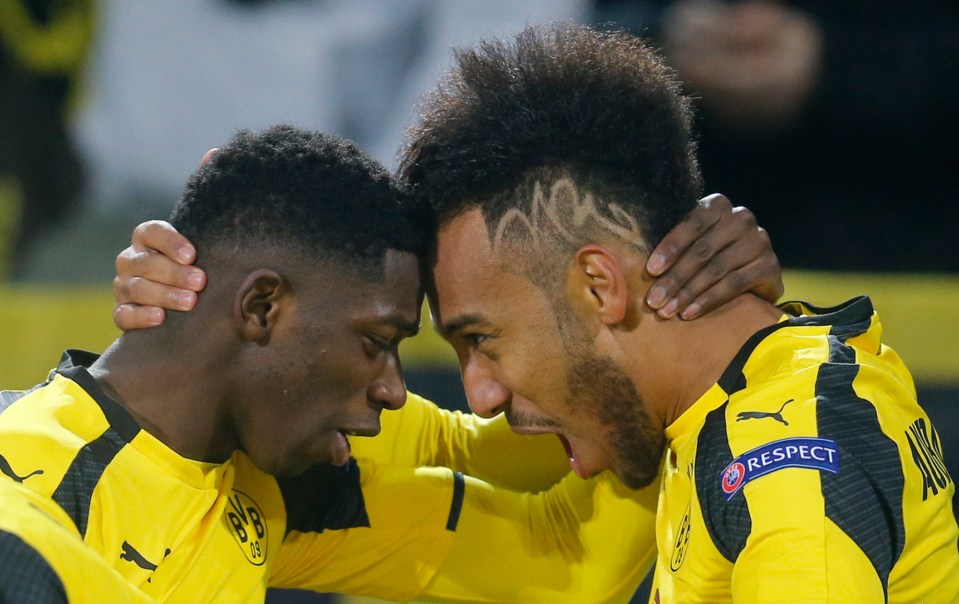 Dembele played with Pierre-Emerick Aubameyang at Borussia Dortmund