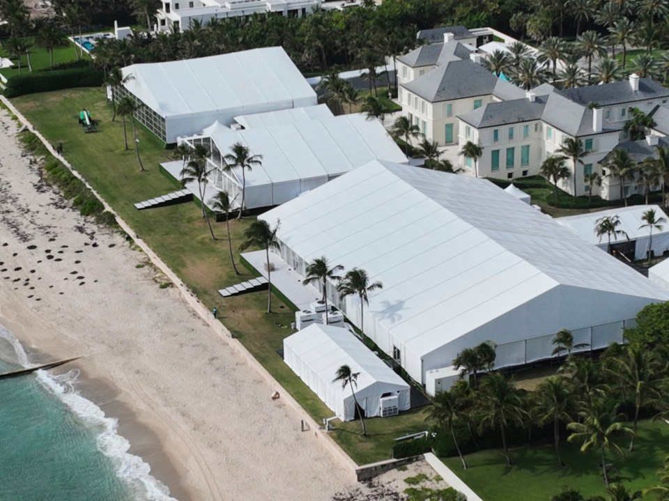 The extravaganza will take place on the bride’s family’s £76million beachside estate in Palm Beach, Miami