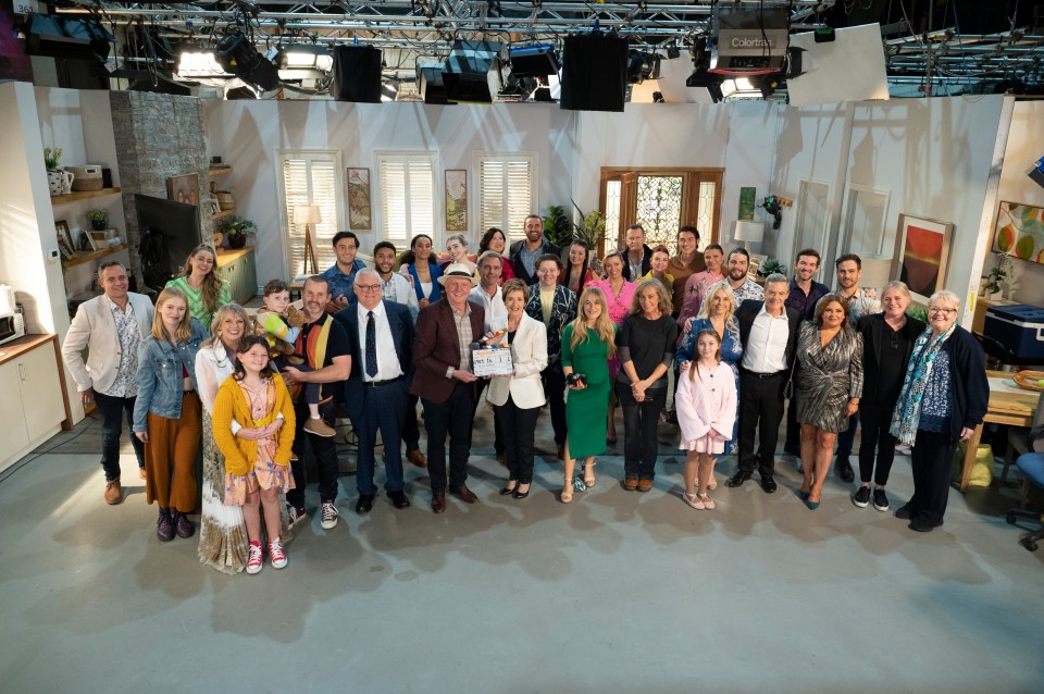 Soap stars went to the Kennedy set for their final day of filming in Ramsay Street