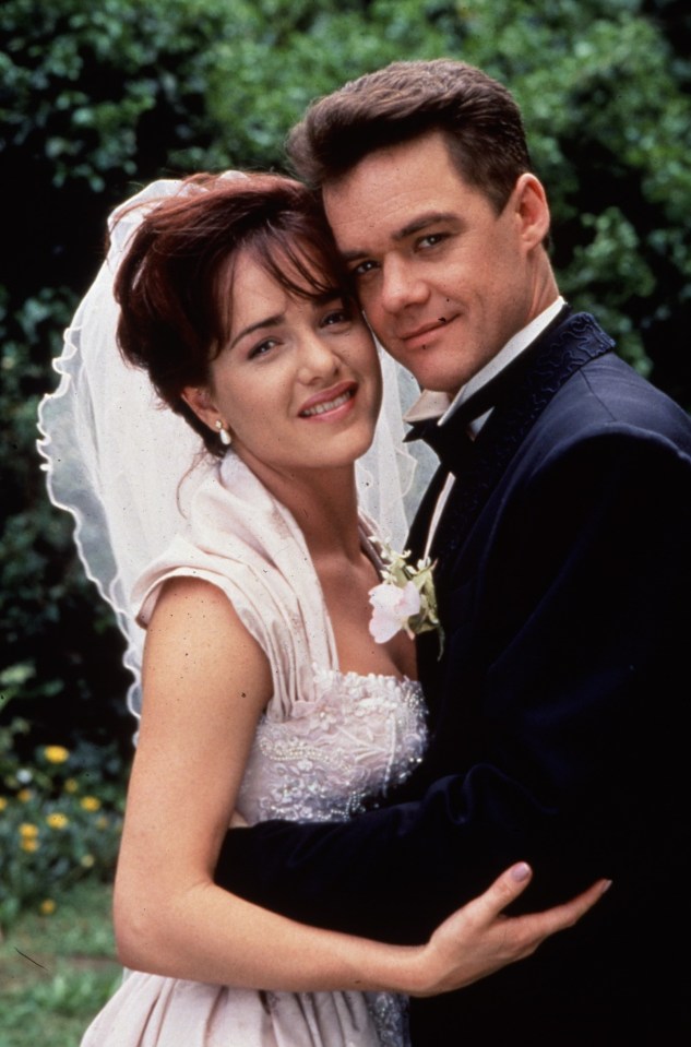 At Neighbours' height, 20million tuned in to see Charlene and Scott Robinson tie the knot in 1988