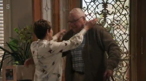 Harold Bishop surprised his pals on Ramsay Street